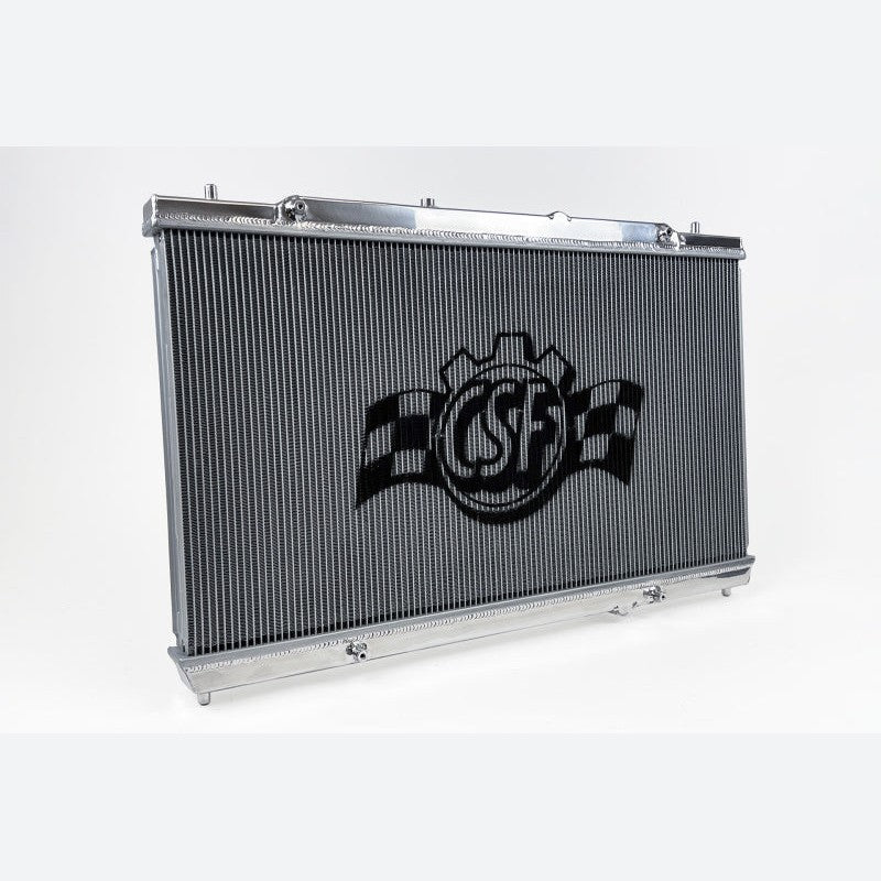 CSF 7221 polished all-aluminum 2-row 42mm radiator for FL5 Civic Type R and DE5 Integra Type S.
