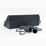 Black CSF High Performance Stepped Core Intercooler for Toyota GR Corolla with 2.5 inch TIG welded inlet and outlet ports