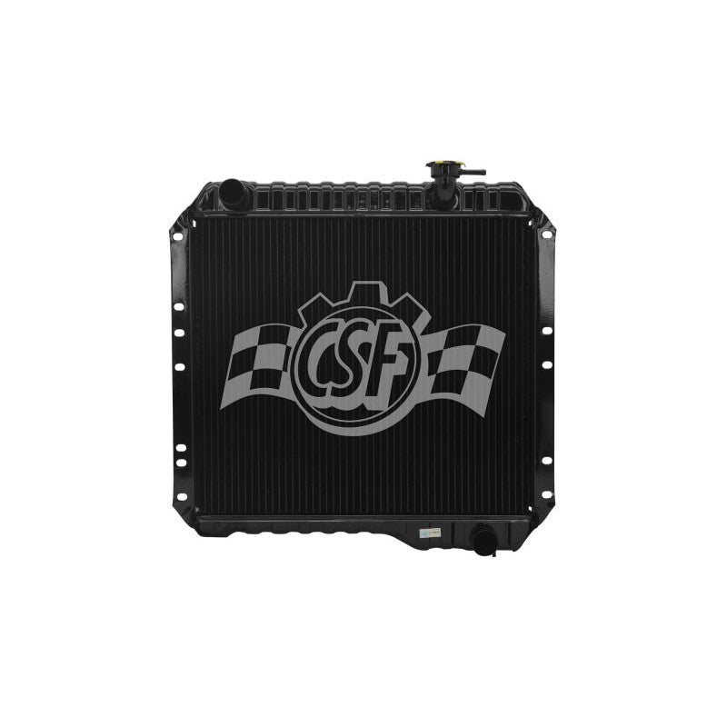 CSF 2888 Heavy Duty 4-row copper-brass radiator with ribbed tanks for 1970-1980 Toyota Land Cruiser.