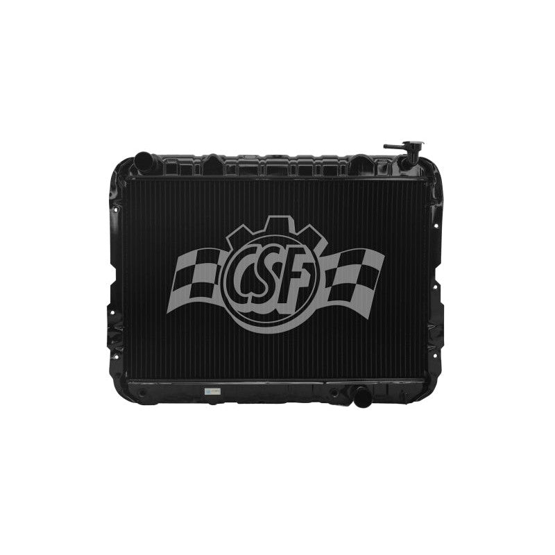 CSF 2708 heavy-duty 4-row copper-brass radiator with ribbed tanks for 1981-1987 Toyota Land Cruiser.