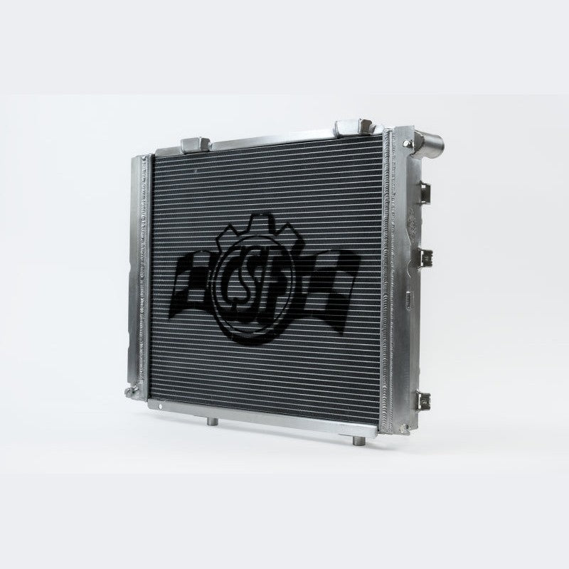 CSF 7220 high performance satin finish 2-row aluminum radiator for 1986-1987 Mercedes-Benz 190E 2.3-16