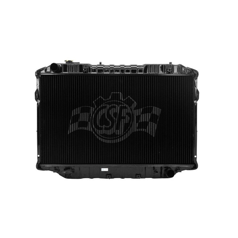 CSF 2709 copper-brass 3-row heavy-duty radiator with ribbed brass tanks for 1988-1992 Toyota Land Cruiser.