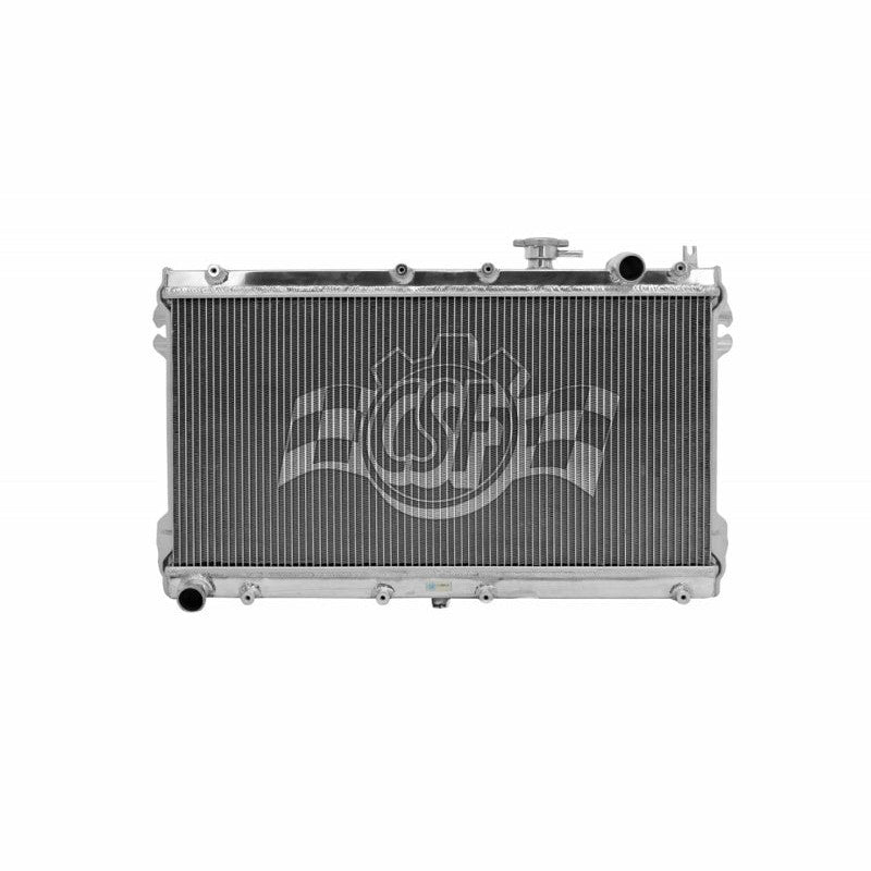 Mirror-polished CSF 2-row all-aluminum radiator with B-Tube technology for 1990-1997 Mazda Miata