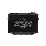 CSF 2517 heavy-duty all-metal radiator with 3-row copper core and ribbed brass tanks for 80-Series Toyota Land Cruiser.
