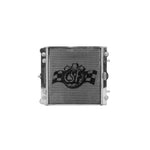 CSF 7044 high-performance all-aluminum 2-row radiator with B-Tube core and satin finish for Porsche 911 and Boxster