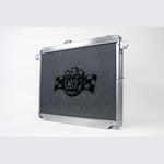 CSF 7207 satin finish aluminum radiator with TIG-welded tanks and 52mm 2-row core for 1998-2007 Toyota Land Cruiser.