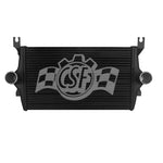 CSF heavy-duty all-aluminum bar and plate intercooler with black thermal rejection coating for 7.3L Ford Super Duty