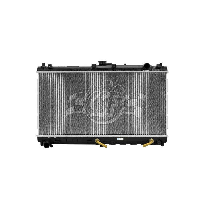 CSF 2809 OEM replacement radiator for 1999-2005 Mazda Miata 1.8L featuring plastic tanks and aluminum core.