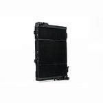 Satin black CSF 7208 all-aluminum high-performance radiator for 1980-1992 Audi 5-cylinder chassis.