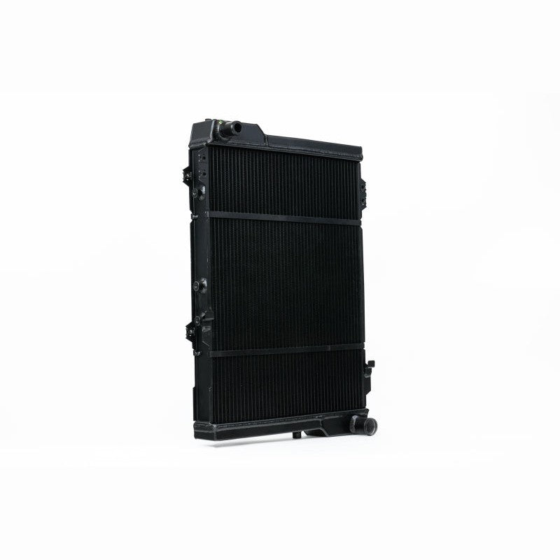 Satin black CSF 7208 all-aluminum high-performance radiator for 1980-1992 Audi 5-cylinder chassis.