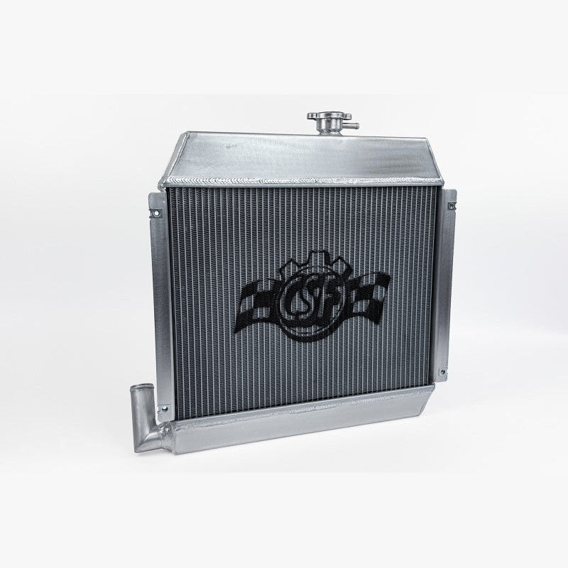 CSF 7225 satin finish 31mm all-aluminum performance radiator for 1966-1976 BMW E10 1602 and 2002.