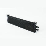 CSF 8220 engine oil cooler featuring a 10-channel microtube core and integrated rock guard for BMW M-models.