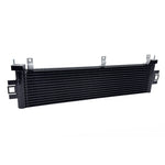 CSF 8372 high performance engine oil cooler with 32mm 10-channel microtube core and black rock guard.