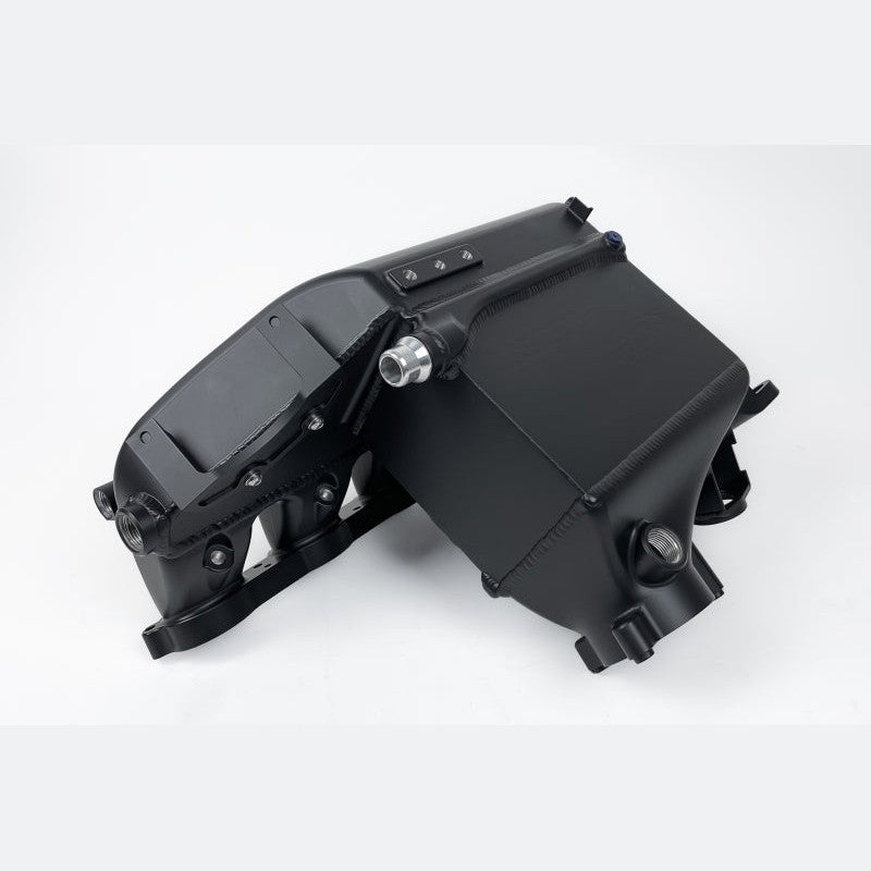 CSF 8233B Thermal Dispersion Black billet aluminum charge-air-cooler manifold for BMW S58 engines