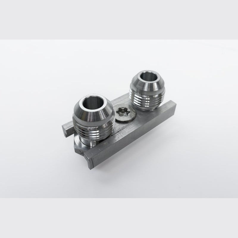 CSF 8241 CNC billet aluminum -10 AN oil line adapter fitting for BMW oil coolers.