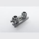CSF 8241 CNC billet aluminum -10 AN oil line adapter fitting for BMW oil coolers.