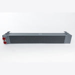 Silver CSF 8240 race-spec oil cooler with bar and plate construction for BMW S54 swap applications.