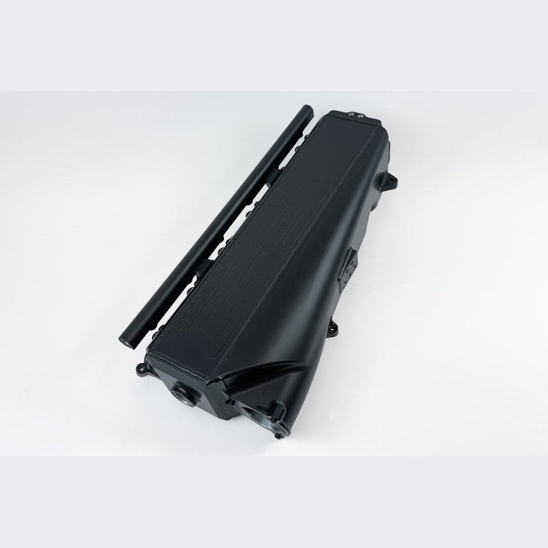 CSF Gen 2 B58 Race X billet aluminum charge-air-cooler manifold featuring a Thermal Black Cerakote finish.