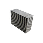 CSF Magnum 1300 HP heavy-duty bar and plate intercooler core, 18x12x6 inches, featuring staggered fin design.