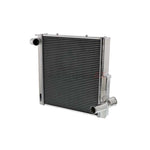 CSF 7066 all-aluminum left side radiator for Porsche 911 and 981 featuring a satin finish and TIG-welded tanks.