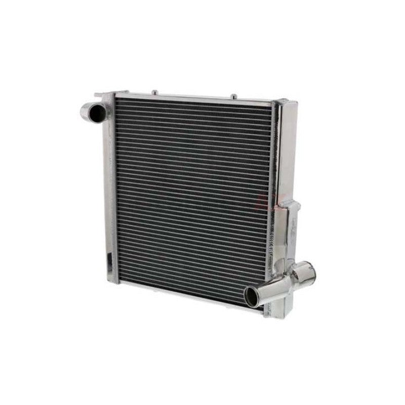 CSF 7066 all-aluminum left side radiator for Porsche 911 and 981 featuring a satin finish and TIG-welded tanks.