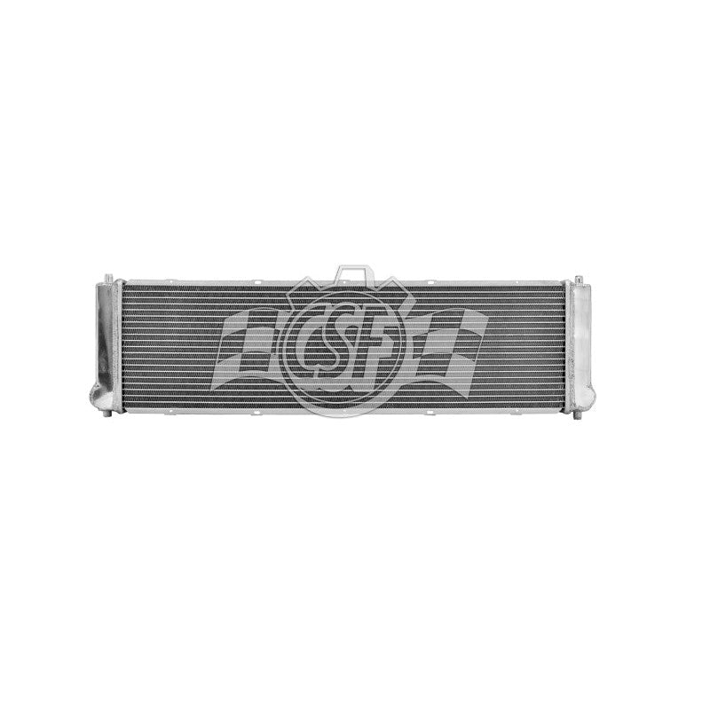 CSF 7053 all-aluminum center radiator for Porsche 911 featuring a 42mm B-tube core and TIG-welded end tanks.