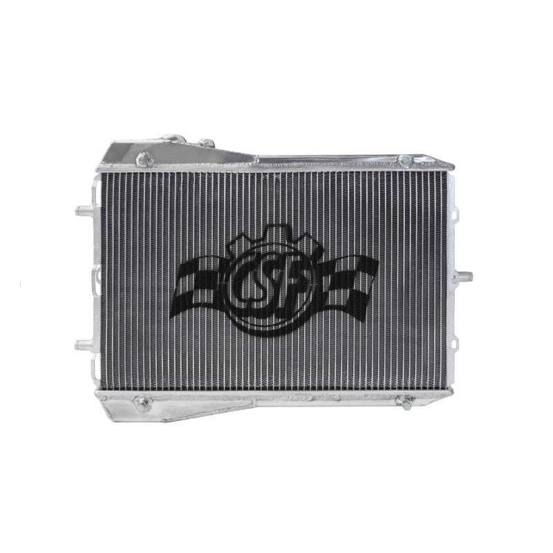 Satin finish CSF 7056 all-aluminum left side radiator for 2001-2012 Porsche 911 models.