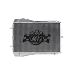 Satin finish CSF 7056 all-aluminum left side radiator for 2001-2012 Porsche 911 models.