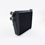 CSF 8334 satin black aluminum performance fender oil cooler with M30 Widemouth fittings for Porsche 964 and 993