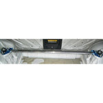 Cusco Type OS Rear Strut Bar with aluminum oval shaft and blue steel end plates