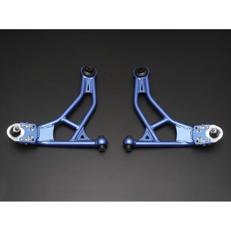 Cusco blue adjustable front lower control arms for 2013-2015 Subaru BRZ