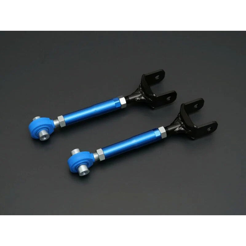 Cusco blue adjustable rear lower front-side control arm set for 2021+ Toyota GR Yaris and Corolla AWD.