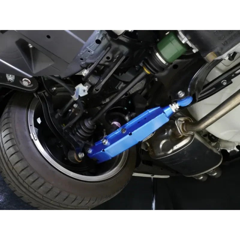 Cusco blue steel adjustable rear camber control arm set for Subaru WRX and Crosstrek