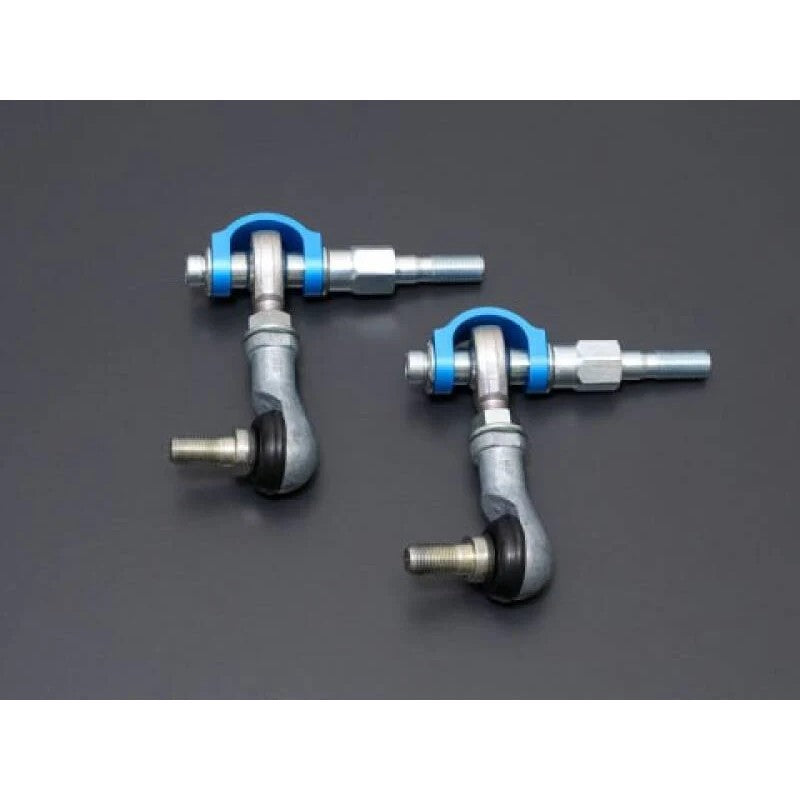 Cusco adjustable blue and silver rear sway bar end link set for 2023 Toyota GR Corolla