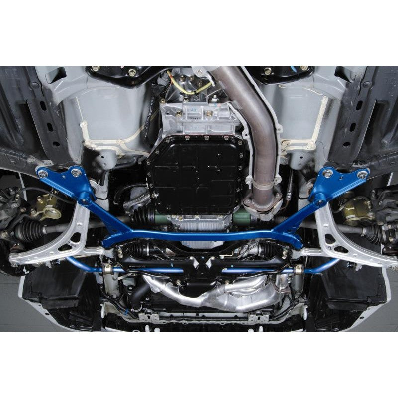 Blue multi-point Cusco Front Lower Arm Bar Ver. II for 2005-2009 Subaru Legacy