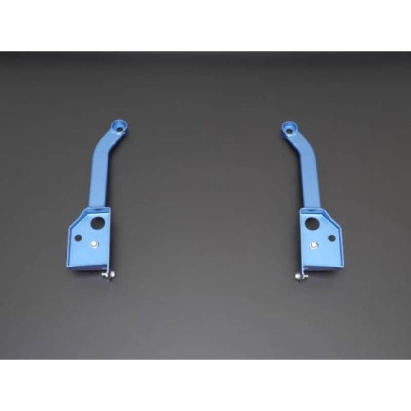 Cusco signature blue steel front power brace for 2015 Subaru WRX chassis reinforcement.