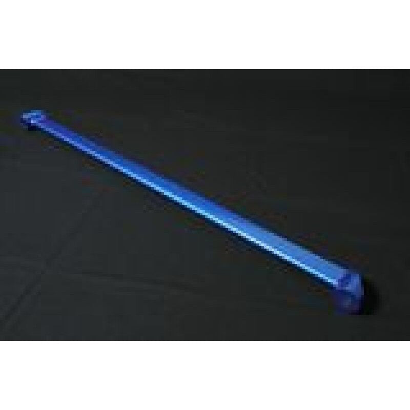 Cusco blue steel Rear Member Power Brace (MPN 692 492 RM) for 2008-2017 Subaru, Scion, and Toyota chassis.