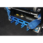 Cusco blue steel Seat Rail Plus Power Brace set for 2015-2021 Subaru WRX and WRX STI.