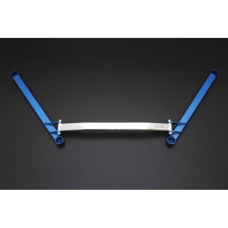 Cusco PowerBrace front strut tower support brace in signature blue for 2020+ Toyota Supra A90