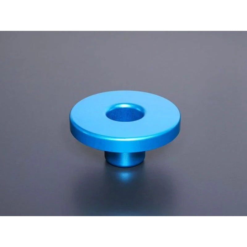 Blue anodized aluminum Cusco Rear Differential Rigid Mount Collars for 2021+ Toyota GR Yaris.
