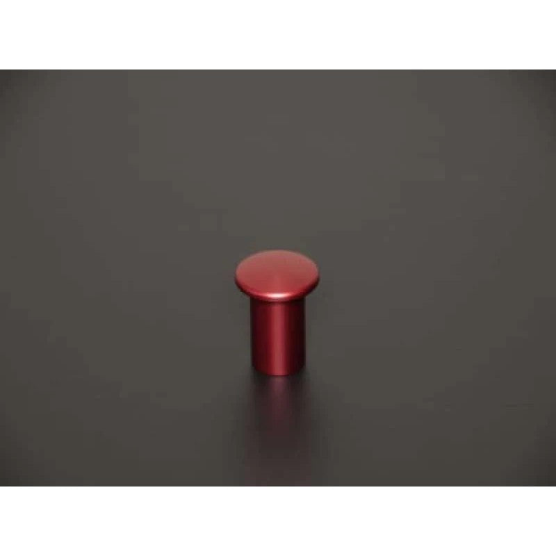 Cusco red anodized aluminum spin turn drift button for Subaru BRZ, Toyota 86, and Scion FR-S handbrake