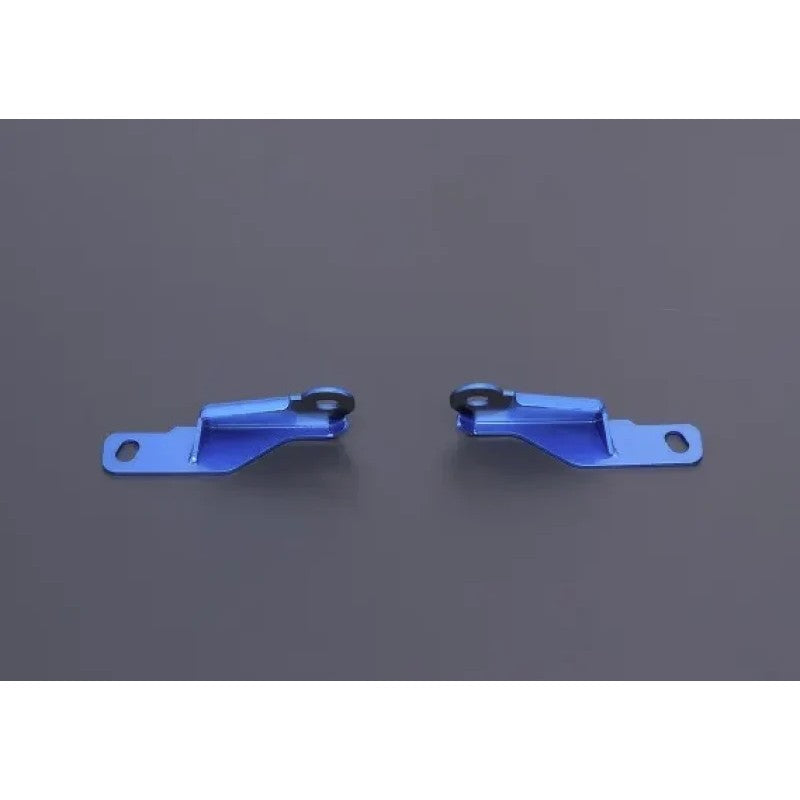 Blue Cusco steel steering rack reinforcing stay 6C1 026 A for 2022 Subaru BRZ and Toyota GR86.
