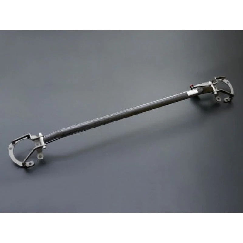 Cusco ALC Type front strut tower bar with carbon fiber shaft and integrated blue brake cylinder stopper for LHD 86/BRZ/FR-S.