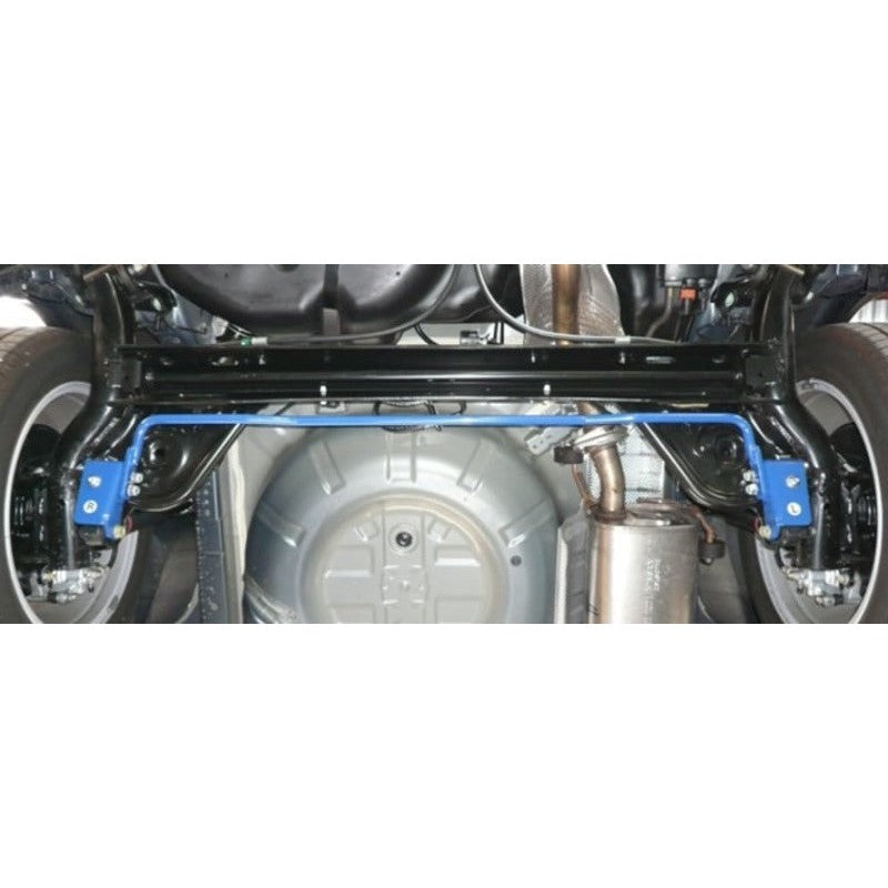 Cusco blue 16mm rear sway bar and mounting hardware for Nissan Juke YF15 2WD models