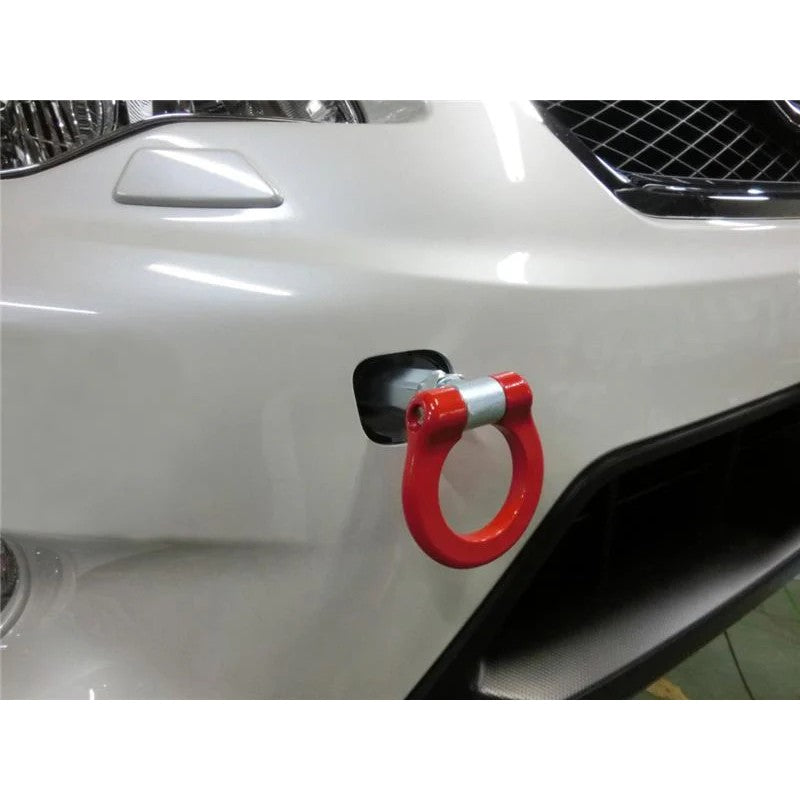 Cusco front tow hook and mounting hardware for 2013 Subaru XV Crosstrek