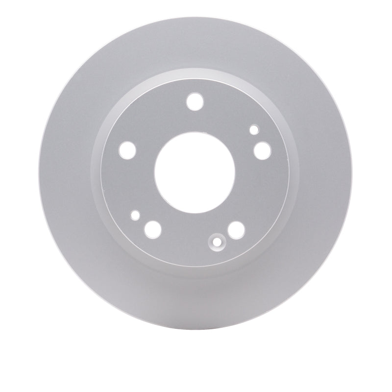 DFC GeoSPEC coated rear brake rotor for 2016-2026 Honda Civic showing silver corrosion-resistant finish.