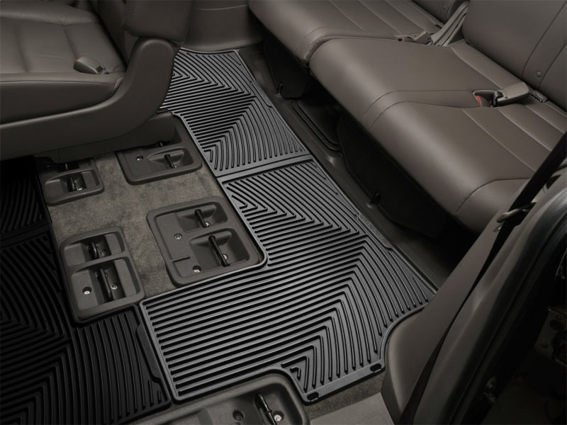 WeatherTech 17-25 Chrysler Pacifica Hybrid (Excl. Pinnacle) Rear All-Weather Floor Mats - Black