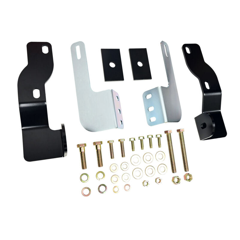 Black Westin Safari Light Bar mounting brackets and hardware kit for Ford and Mazda trucks.