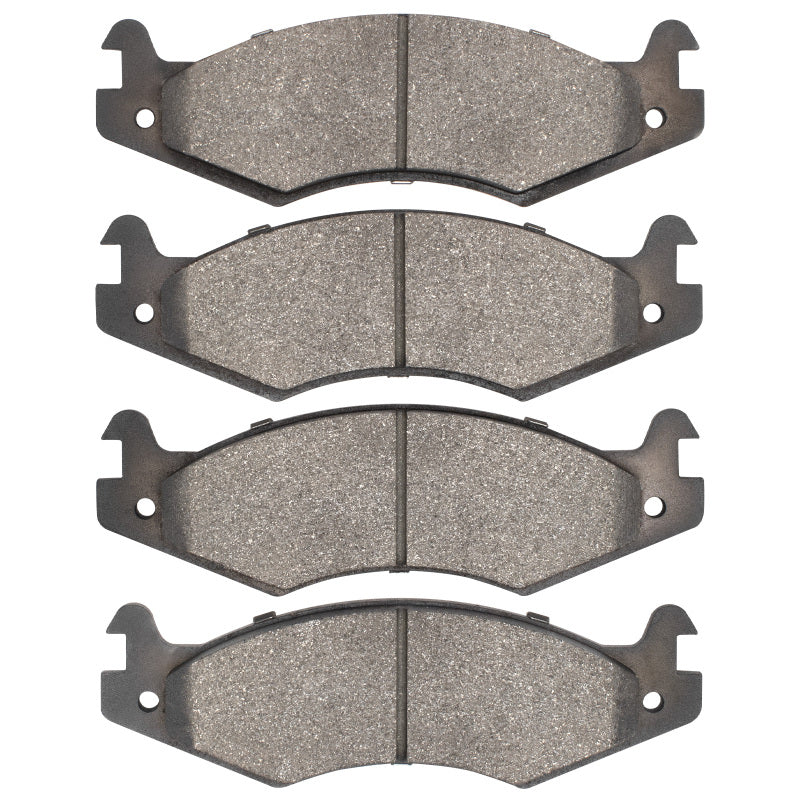 DFC 4000 Hybridynamic series brake pad set with copper-free friction material and hardware.