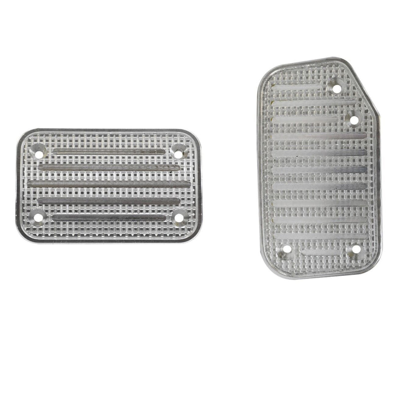 Putco Liquid Billet Track Design accelerator and brake pedal kit in machined aluminum for 2021-2025 Ford F-150.